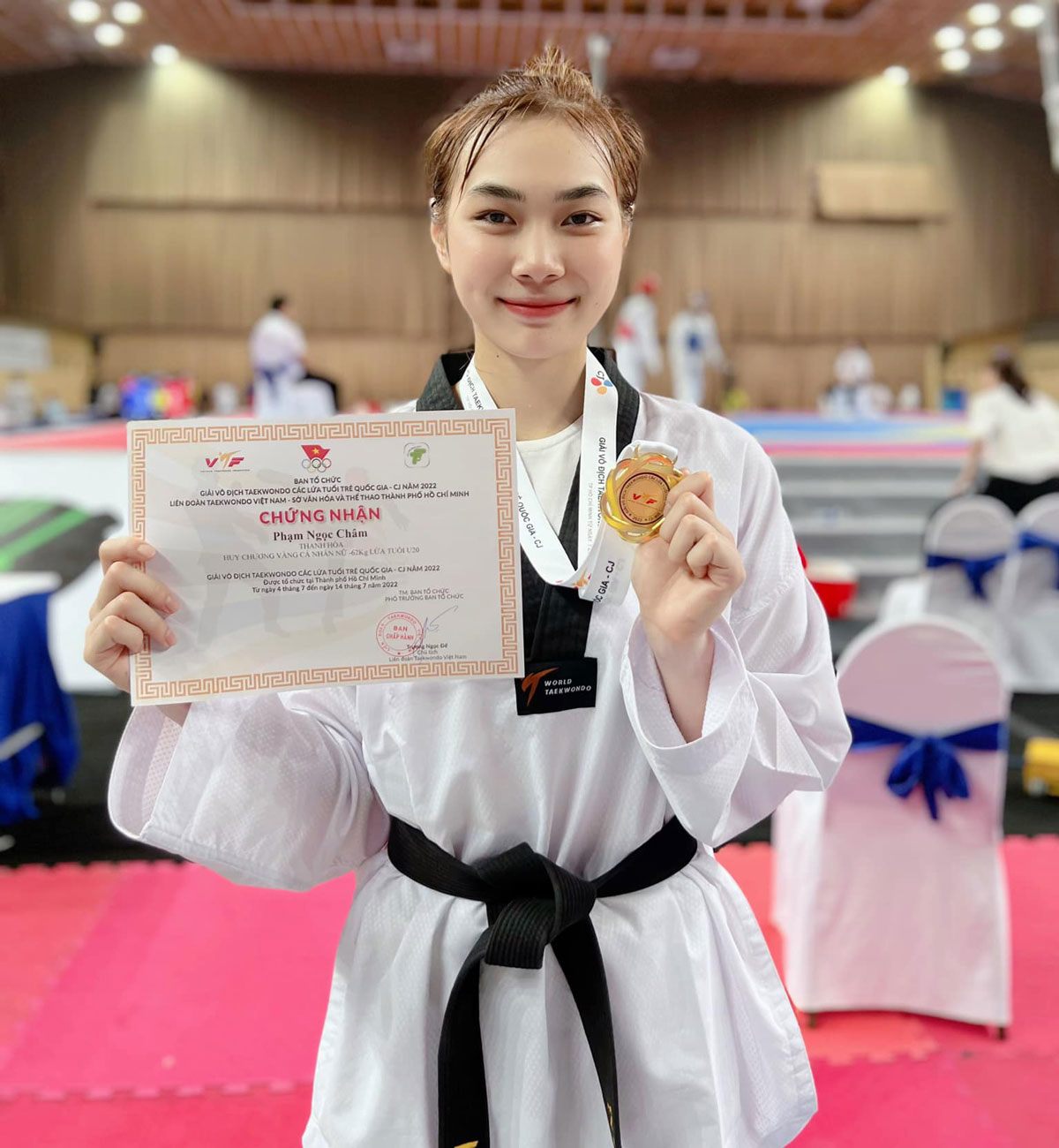 Nữ võ sĩ xứ Mường của đoàn thể thao Việt Nam &#34;gây sốt&#34; tại Asiad 2023 vì quá xinh - 4