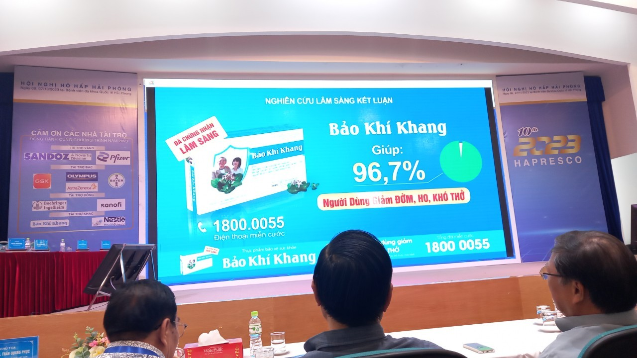 Phương pháp điều trị đờm, ho, khó thở lâu năm hiệu quả tại Hội nghị HAPRESCO 2023 đánh giá cao