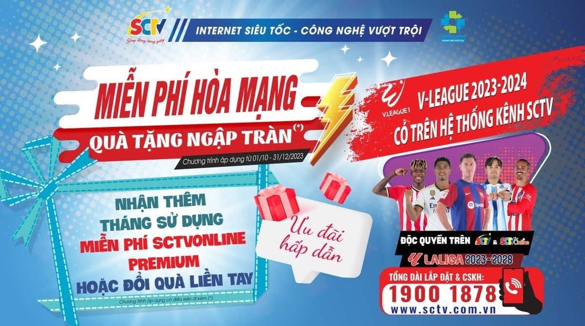 Chương trình khuyến mãi quý 4.2023 của SCTV