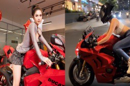 Cận cảnh “quỷ đỏ” Ducati Panigale V4 S mà Ngọc Trinh từng cầm cương