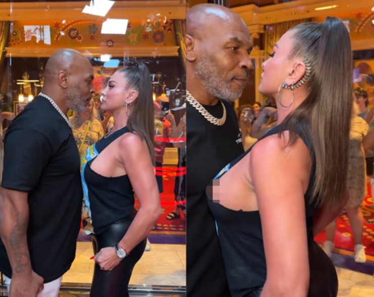 Tyson "mặt đối mặt" với người đẹp Francia