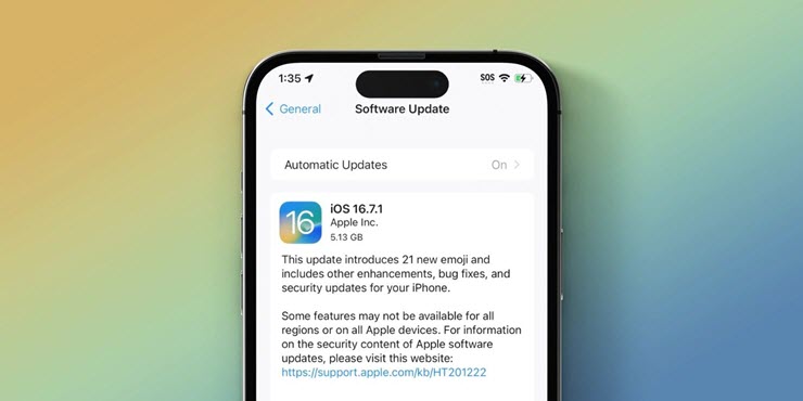 Apple tung iOS 16.7.1 vá lỗi bảo mật cho những người dùng không cài đặt iOS 17.