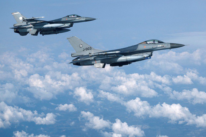 Máy bay chiến đấu F-16 của Không quân Hà Lan. Ảnh: Reuters