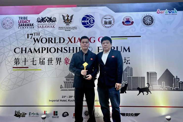 Lại Lý Huynh (trái) đã mang về 2 HCV cho cờ tướng Việt Nam tại giải thế giới năm 2022