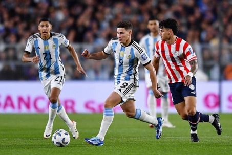 Trực tiếp bóng đá Argentina - Paraguay: Messi lần 2 bị cột dọc từ chối (Vòng loại World Cup) (Hết giờ)