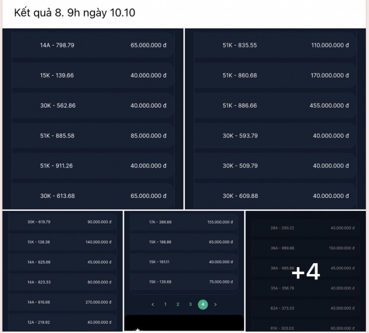 Các thành viên vẫn "hóng" kết quả đấu giá mỗi phiên. Ảnh: MXH
