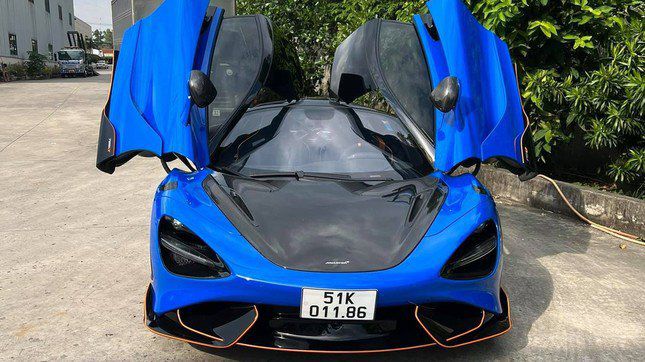 Chiếc siêu xe McLaren 765LT vừa bị VietinBank và VietinBank AMC thu giữ.