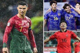 Ronaldo “ghi bàn như máy“ bỏ xa Messi, Nhật Bản - Hàn Quốc đại thắng ấn tượng (Clip 1 phút Bóng đá 24H)