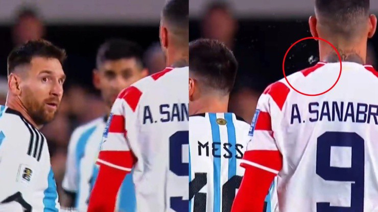 Sanabria phủ nhận hành vi nhổ nước bọt vào Messi