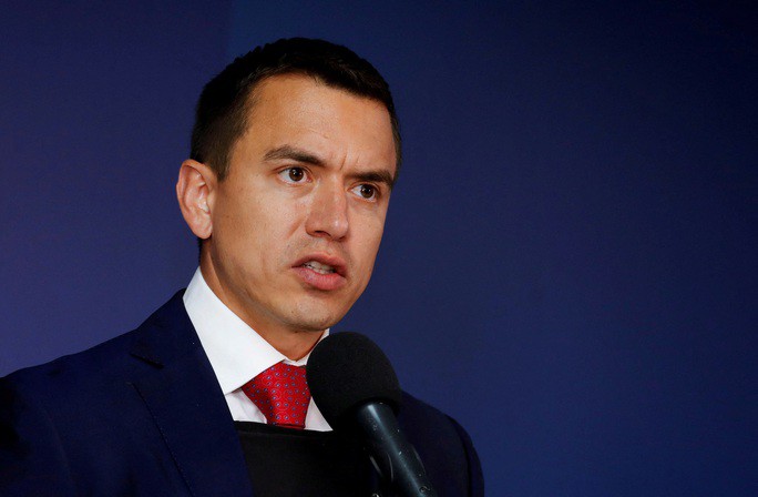Tổng thống đắc cử Daniel Noboa, con trai 35 tuổi của tỉ phú giàu nhất Ecuador. Ảnh: Reuters