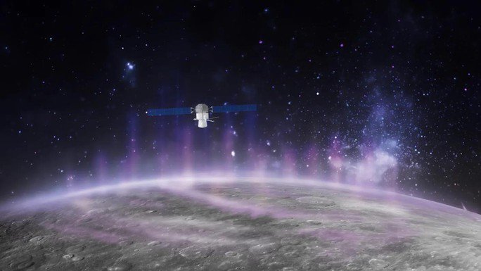 Tàu vũ trụ BepiColombo và Sao Thủy - Ảnh: ESA/JAXA