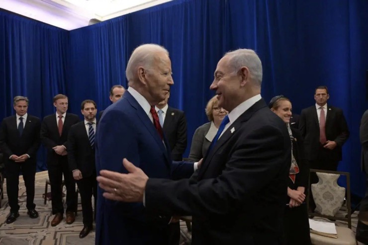 Tổng thống Mỹ Joe Biden gặp Thủ tướng Israel Benjamin Netanyahu ở New York vào ngày 20/9/2023.