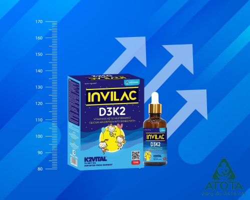 INVILAC D3K2 là thực phẩm bổ sung D3K2 an toàn, hiệu quả hiện nay được nhiều bà mẹ tin dùng.