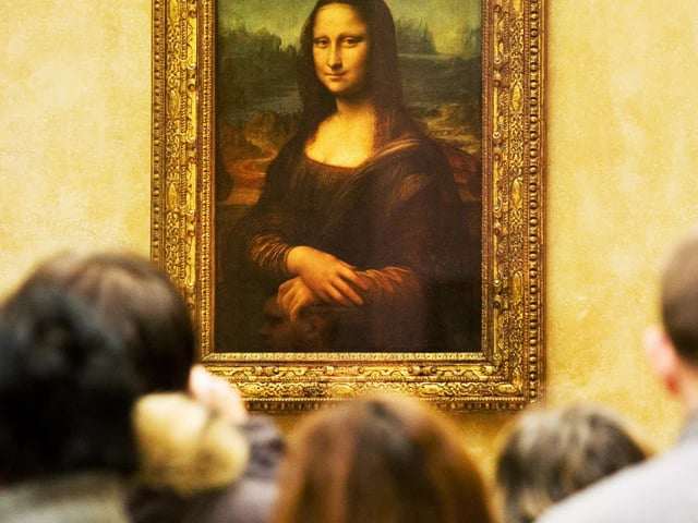 Bức tranh nàng Mona Lisa của danh họa Leonardo da Vinci. Ảnh sưu tầm