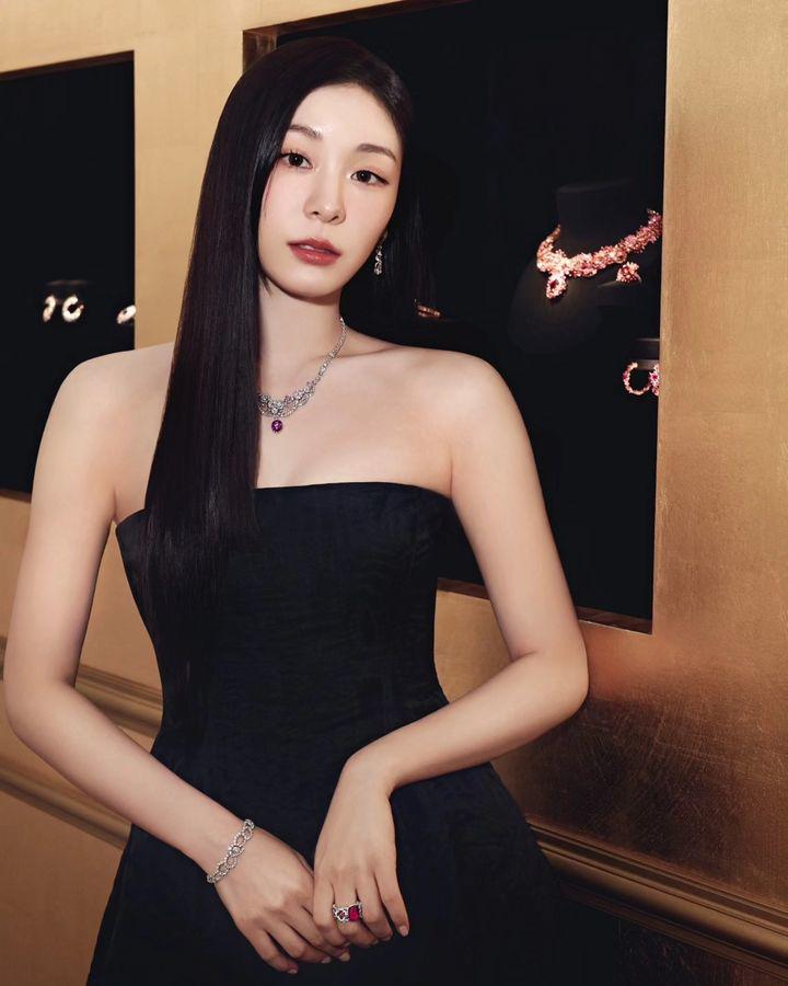 Kim Yuna xuất hiện trong một sự kiện của thương hiệu Dior.