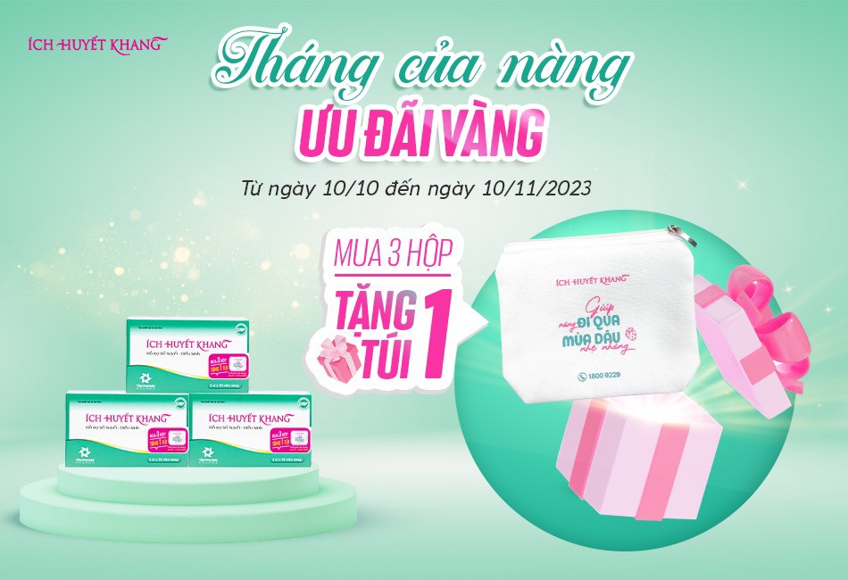 Chương trình có 1-0-2 từ nhãn hàng Ích Huyết Khang