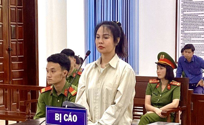 Bị cáo Nguyễn Thị Hải Lý tại toà.
