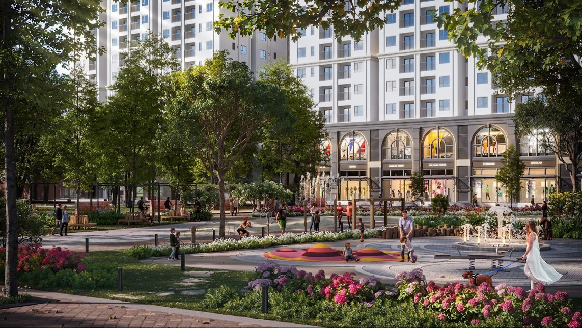 Không gian bao quanh dự án mang đến một bầu không khí yên lành