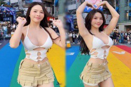 Danh tính mỹ nữ diện croptop nhảy trên đường phố Đài Loan
