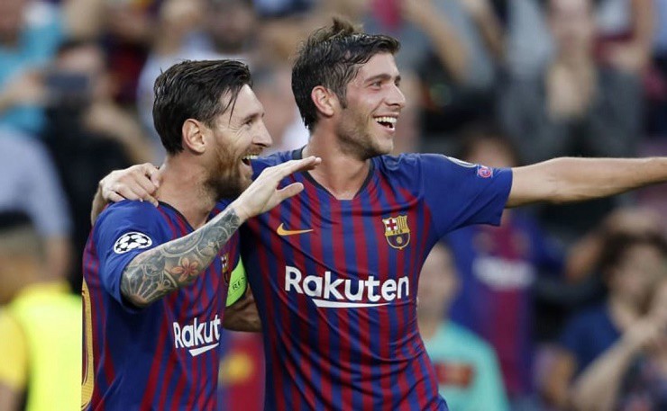 Messi và Roberto từng có những năm tháng thi đấu cùng nhau ở Barcelona