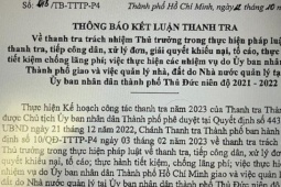 Tin tức trong ngày - Kết luận thanh tra tại UBND TP Thủ Đức