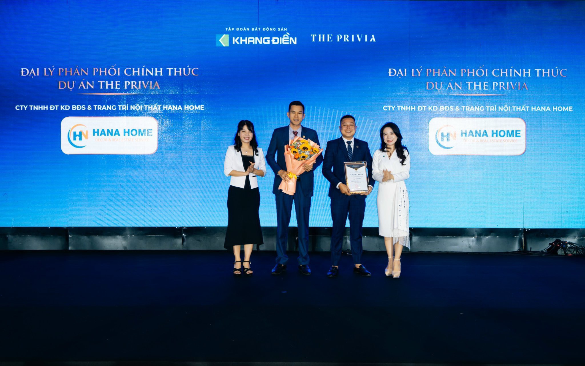 Đại diện Hana Home trong sự kiện ra mắt dự án The Privia sáng ngày 20/10 vừa qua