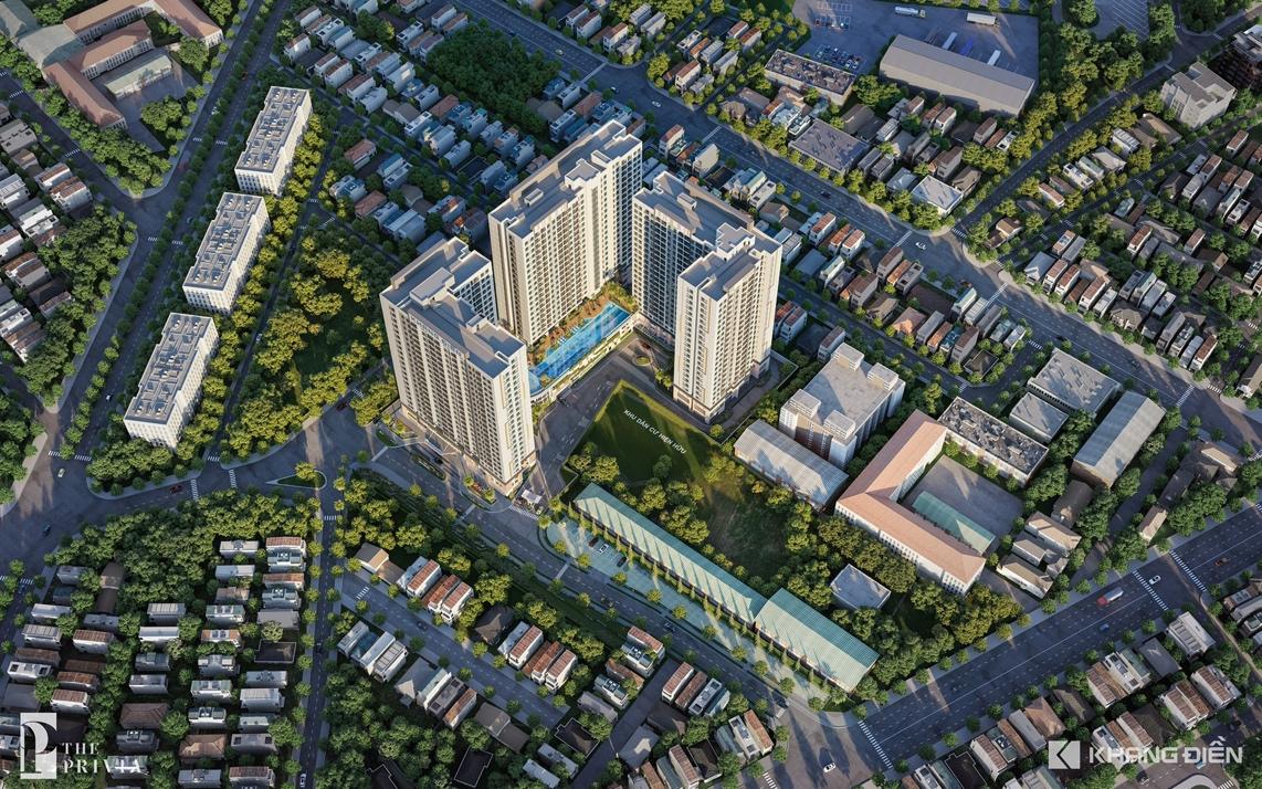 Toàn cảnh dự án The Privia của Chủ đầu tư Khang Điền