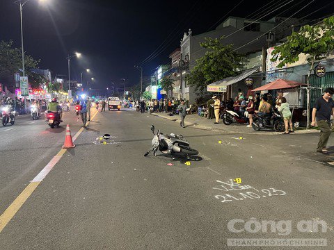 Hiện trường vụ tai nạn.