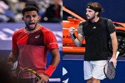 Thể thao - Nóng rực tennis: "Hoàng tử" Tsitsipas thua sốc sau 2 set, Bublik giành vé chung kết