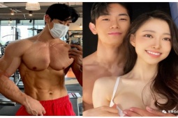 Thể thao - "Bạo chúa cơ bắp" làng thể hình Trung Quốc "trói tim" mỹ nhân đẹp như thiên thần