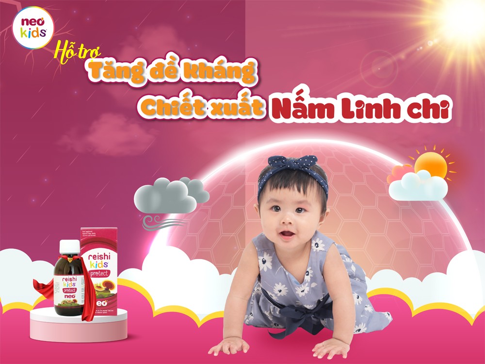 Reishi Kids Protect chiết xuất Linh Chi hữu cơ - Không còn nỗi lo ốm vặt - 1