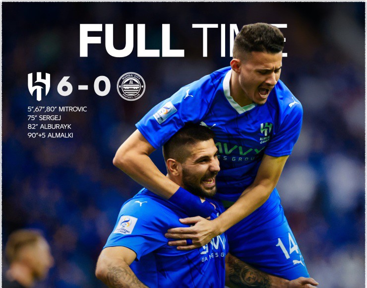 Al Hilal đại thắng "6 sao"