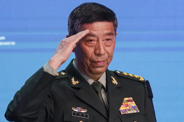 Bộ trưởng Quốc phòng Lý Thượng Phúc được nhìn thấy lần cuối trước công chúng vào cuối tháng 8 khi ông tham dự Diễn đàn An ninh Trung Quốc - châu Phi ở Bắc Kinh. Ảnh: EPA-EFE.