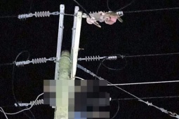 Chồng tử vong trên cột điện, vợ đến công an tự thú