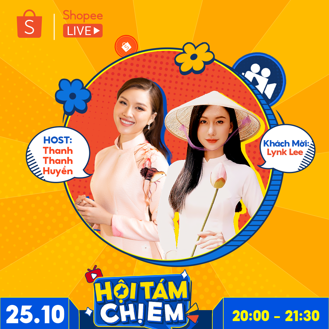 Vào 20H ngày mai 25.10, “Hội Tám Chị Em” sẽ khởi động số đầu tiên trên Shopee Live và kéo dài trong 90 phút, hứa hẹn mang đến những màn tâm sự, tư vấn thấu đáo cũng vô vàn khoảnh khắc giải trí thú vị.