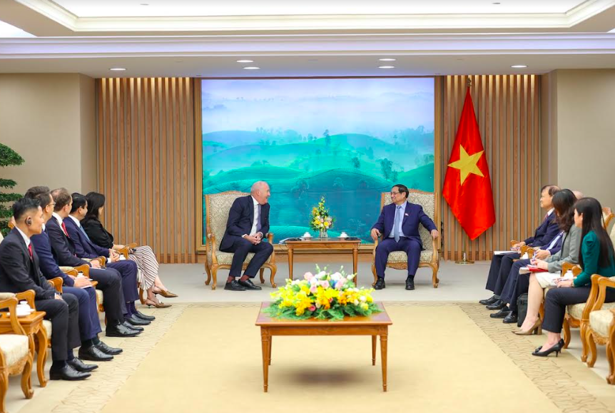 Ông Guy Bradley đánh giá cao môi trường đầu tư kinh doanh của Việt Nam. Ảnh: VGP/Nhật Bắc