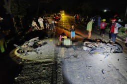 Vụ tai nạn giao thông 4 người chết ở Gia Lai: Không tìm thấy mũ bảo hiểm