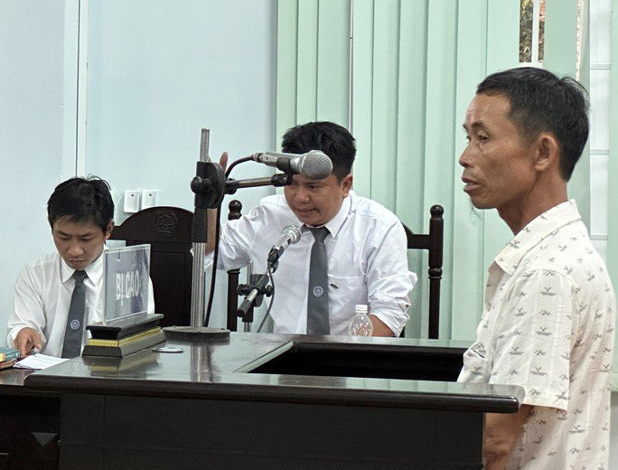 Bị cáo Trần Văn Tiến tại phiên tòa sơ thẩm