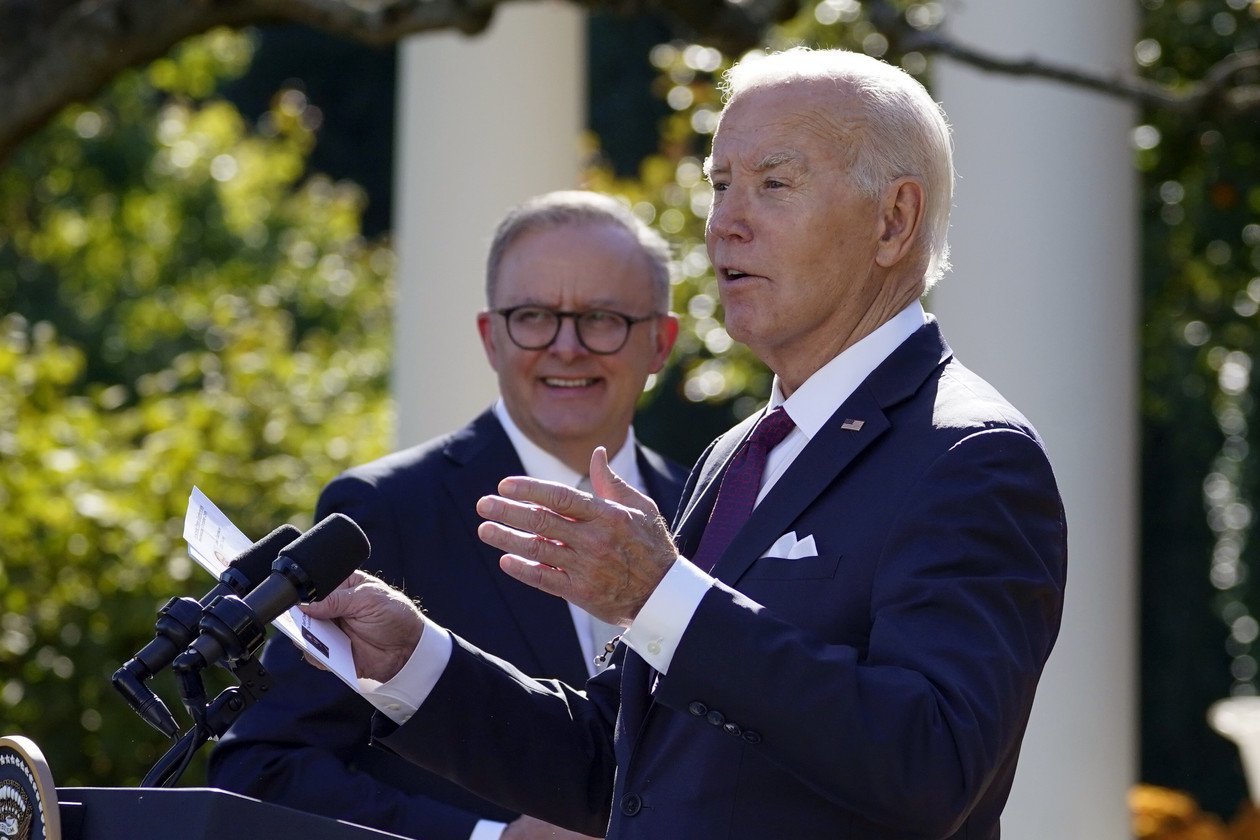 Tổng thống Mỹ Joe Biden phát biểu tại Nhà Trắng ngày 24/10.