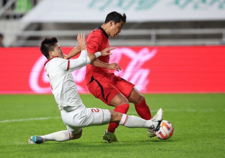 Trận thử nghiệm cuối cùng gặp Hàn Quốc trước khi bước vào vòng loại World Cup 2026. Ảnh: YONHAP NEWS