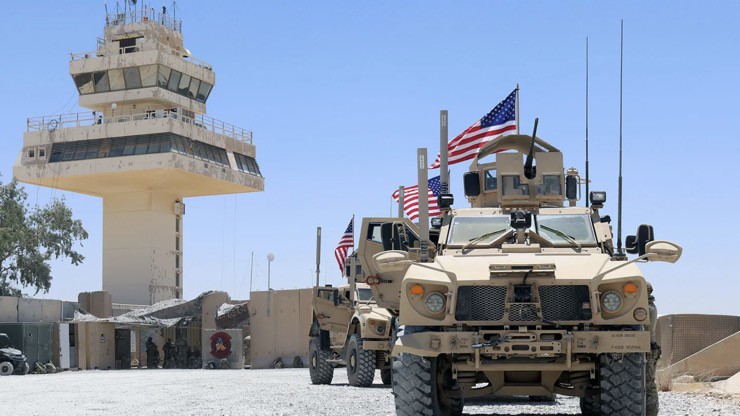Binh sĩ Mỹ làm nhiệm vụ tại căn cứ không quân Al Asad ở Iraq.
