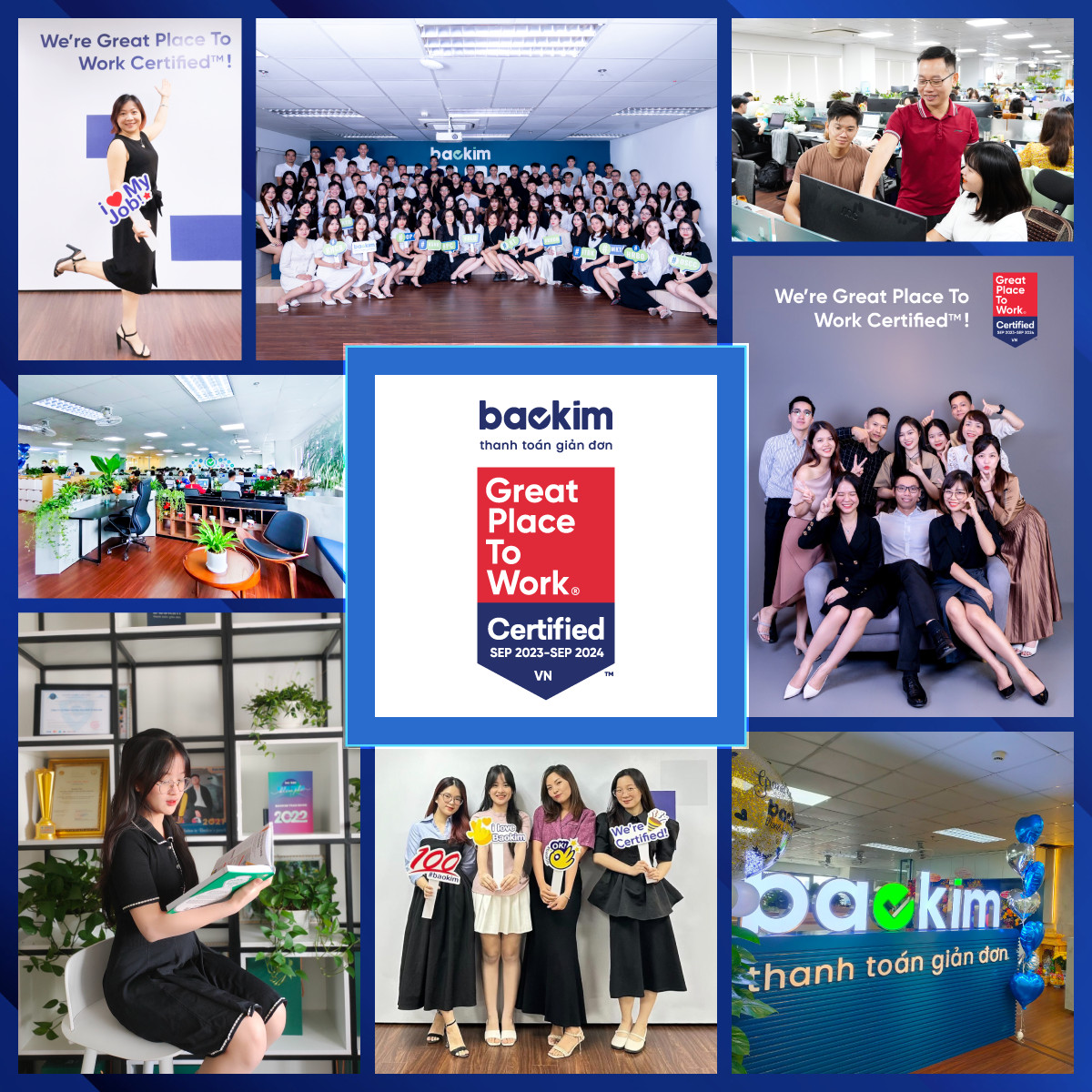 Baokim được Chứng nhận là “Nơi làm việc xuất sắc” bởi Great Place To Work™. Ảnh: Baokim.