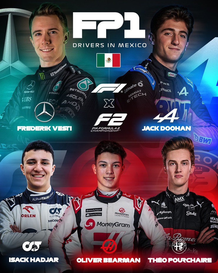 5 tay đua F2 tham dự F1 tại Mexico