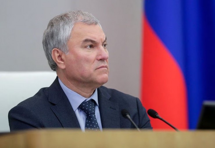 Chủ tịch Duma Quốc gia (Hạ viện Nga) - ông Vyacheslav Volodin. Ảnh: REUTERS