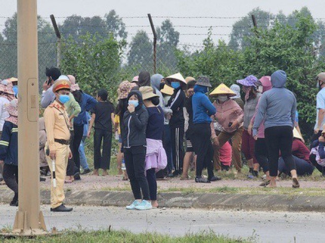 Khám xét khẩn cấp nhà người phụ nữ kích động gây rối tại Khu kinh tế Nghi Sơn