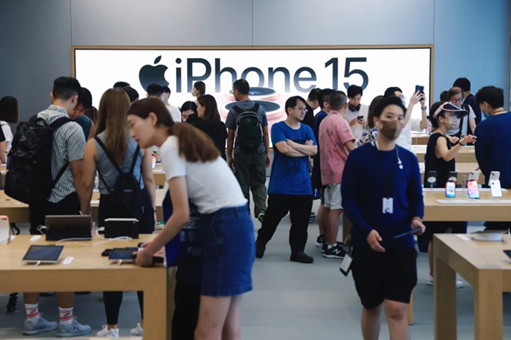iPhone 15 series có doanh số kém tại Trung Quốc.