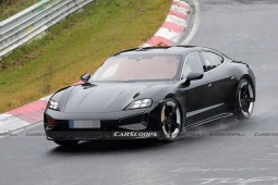 Porsche Taycan 2024 lộ diện chạy thử, ngoại thất thiết kế như xe đua