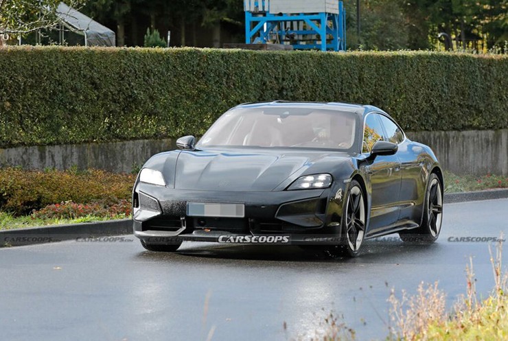 Porsche Taycan 2024 lộ diện chạy thử, ngoại thất thiết kế như xe đua - 3