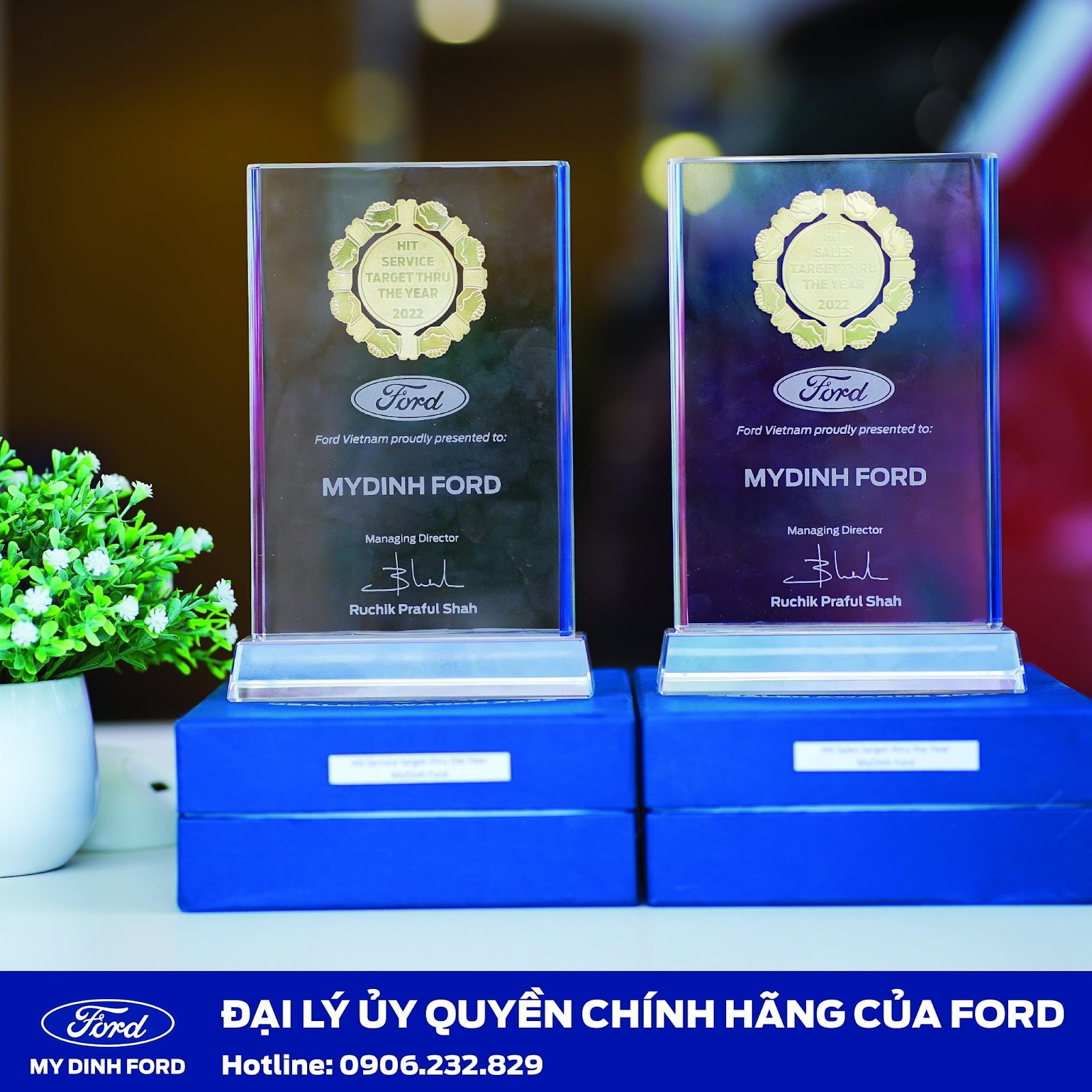 Mỹ Đình Ford liên tục đạt được các giải thưởng danh giá của Ford Việt Nam trao tặng