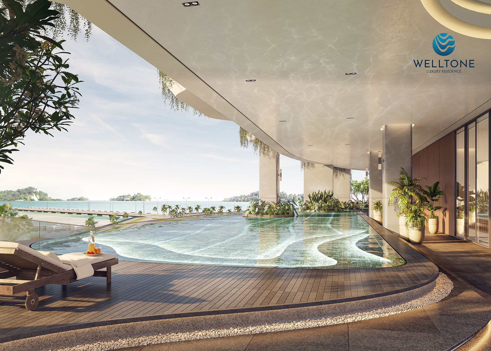 Hồ bơi vô cực với tầm nhìn không giới hạn tại Welltone Luxury Residence